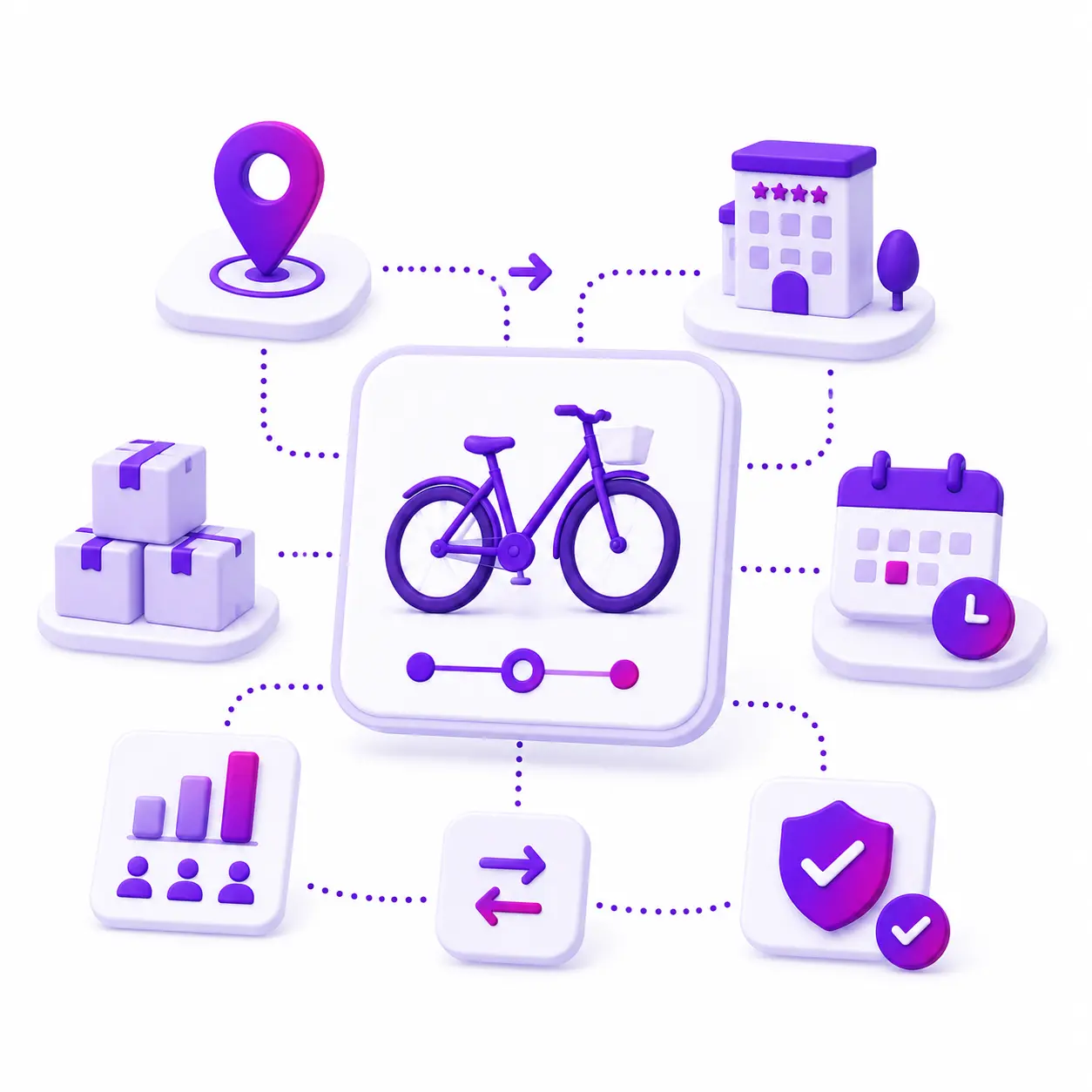 Delivery and pickup Bike Booking Engine